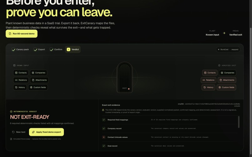ExitCanary – screenshot 1