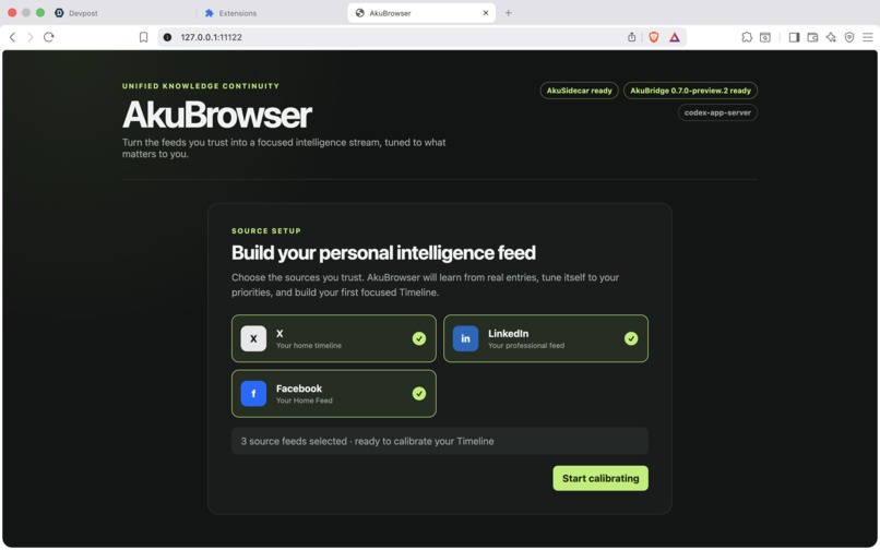 AkuBrowser – screenshot 1