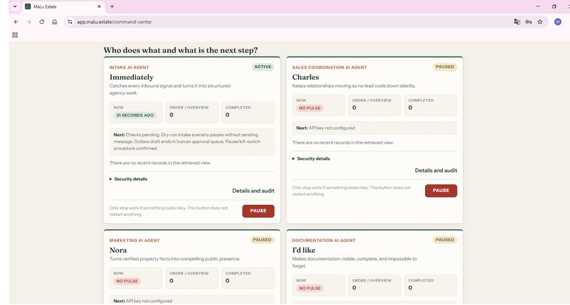 MaLu Estate AI Agency OS – screenshot 4