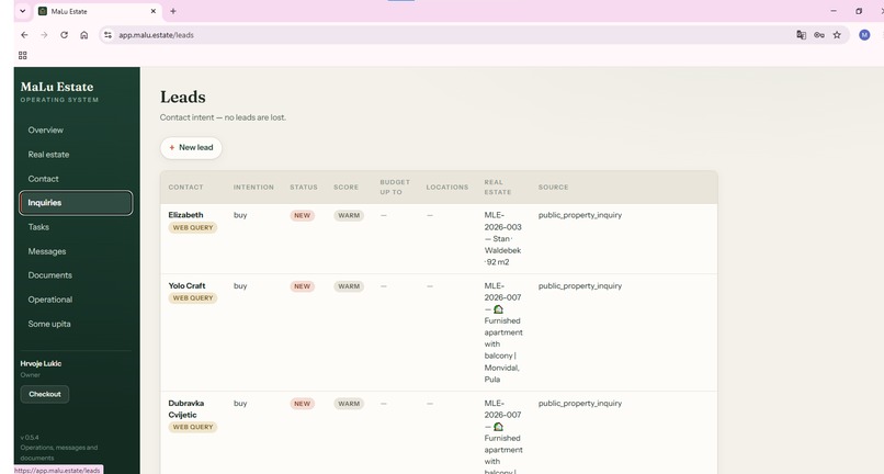 MaLu Estate AI Agency OS – screenshot 7