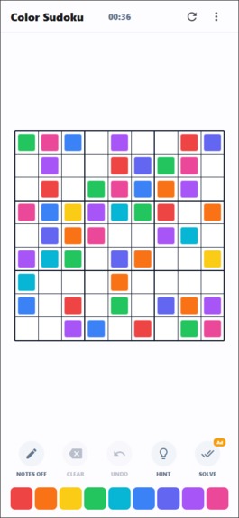 Sudoku puzzle game – screenshot 2