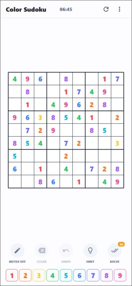 Sudoku puzzle game – screenshot 3