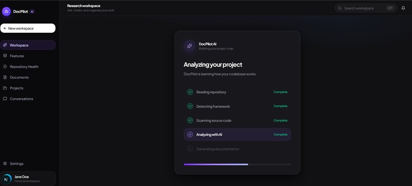 AI Feature Documentation Generator – screenshot 2