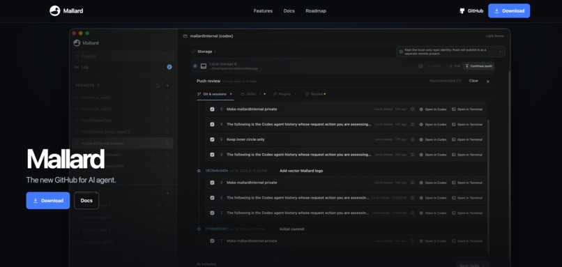 Mallard - Github for AI Agents – screenshot 1