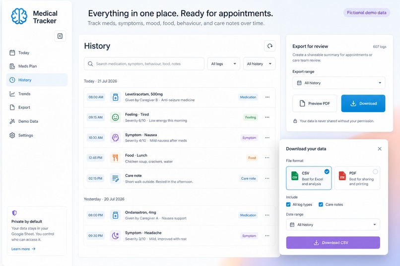 Medical Tracker – screenshot 3