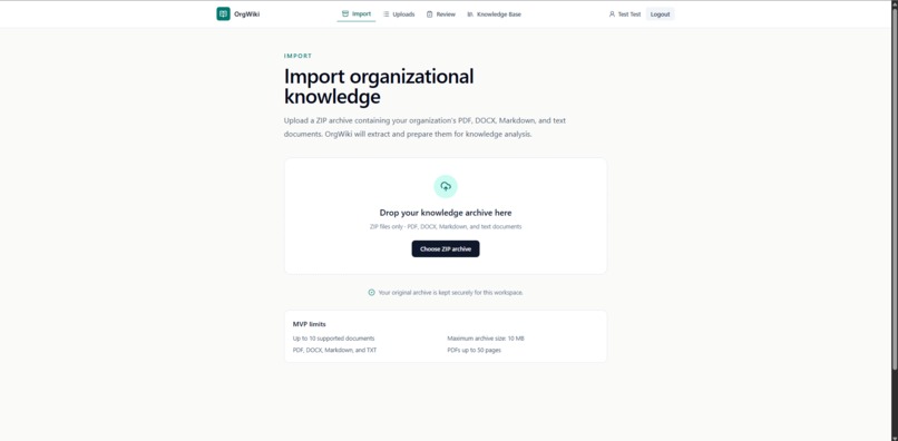 OrgWiki – screenshot 2