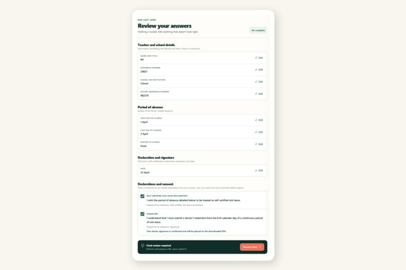 NoForm – screenshot 5