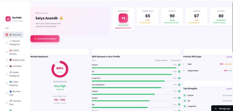 DevPath AI – screenshot 1