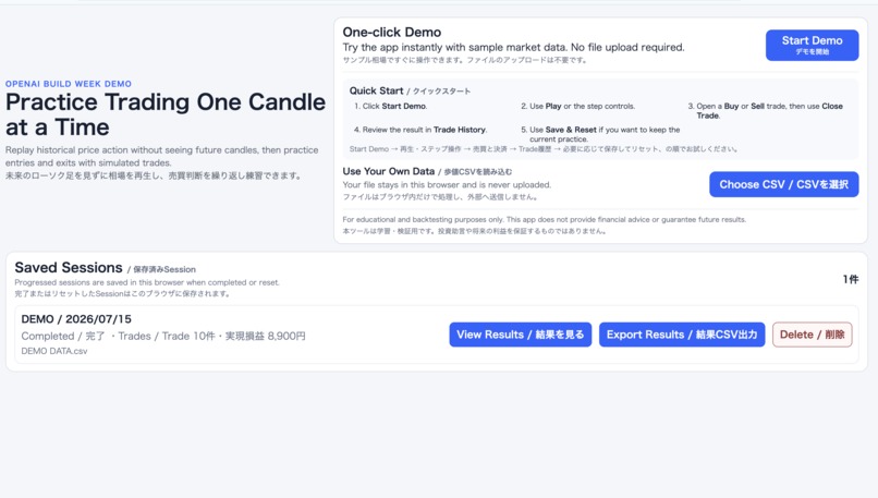 Candle Replay – screenshot 2