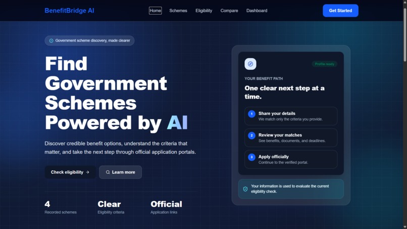 BenefitBridge AI – screenshot 1
