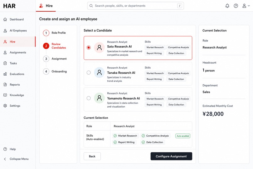 HAR — Human & AI Resources – screenshot 2