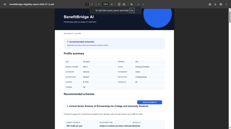BenefitBridge AI – screenshot 5