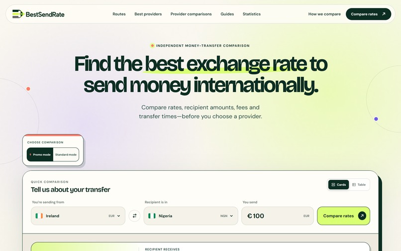 BestSendRate – screenshot 1
