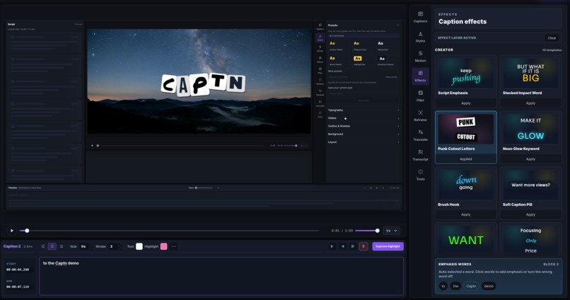Captn Generative Video Studio – screenshot 2