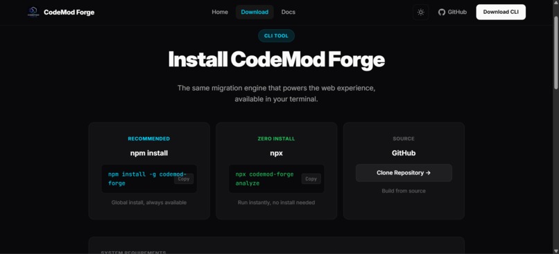 CodeMod Forge – screenshot 2