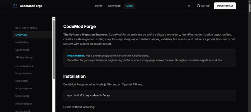 CodeMod Forge – screenshot 1