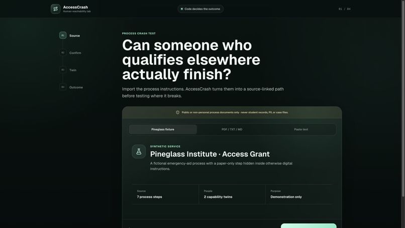 AccessCrash – screenshot 1