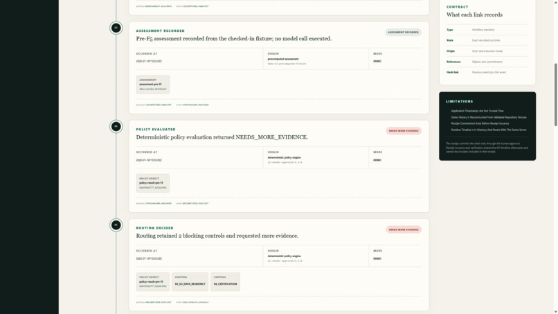 AELITIUM - Verifiable Decision Workflows – screenshot 6