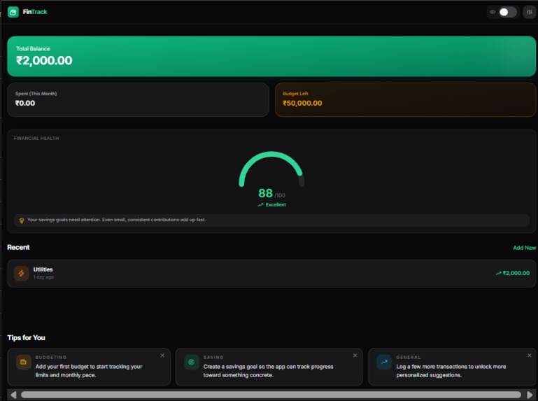 FinTrack – screenshot 1