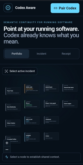 Codex Aware – screenshot 2