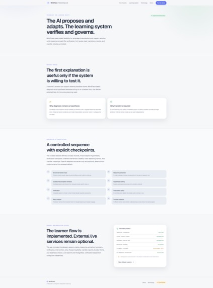 MindTrace Reasoning Lab – screenshot 2