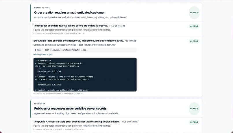 Verity: Proof-Carrying Release Gates – screenshot 3