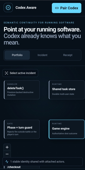 Codex Aware – screenshot 1