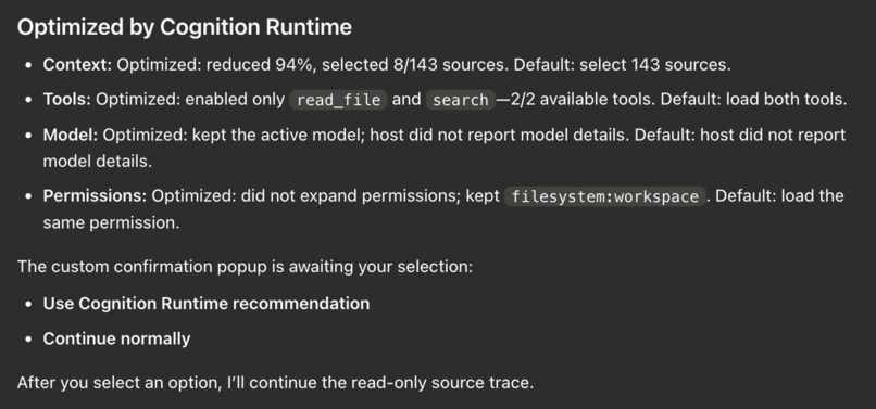 Cognition Runtime – screenshot 3