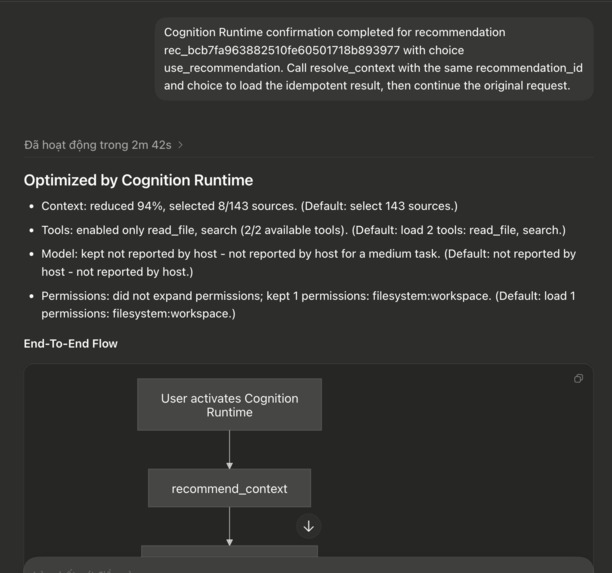 Cognition Runtime – screenshot 4