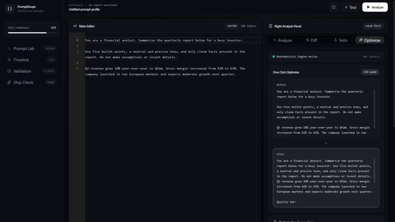 PromptScope – screenshot 2