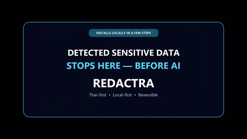 REDACTRA — Protect Sensitive Data Before AI – screenshot 1