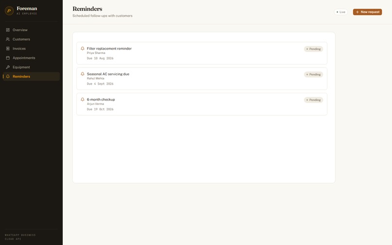 Foreman – screenshot 1
