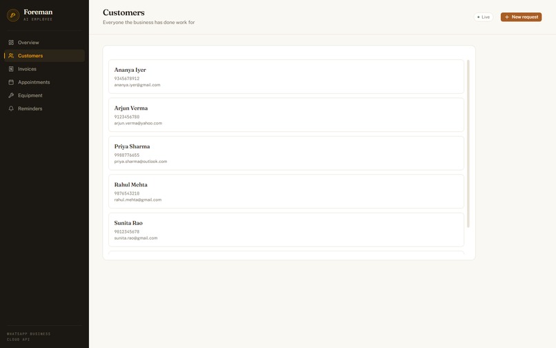 Foreman – screenshot 2