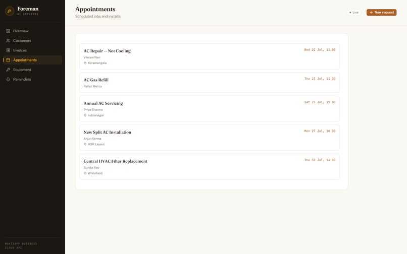 Foreman – screenshot 3