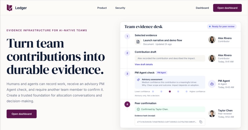 Ledger Contribution – screenshot 1