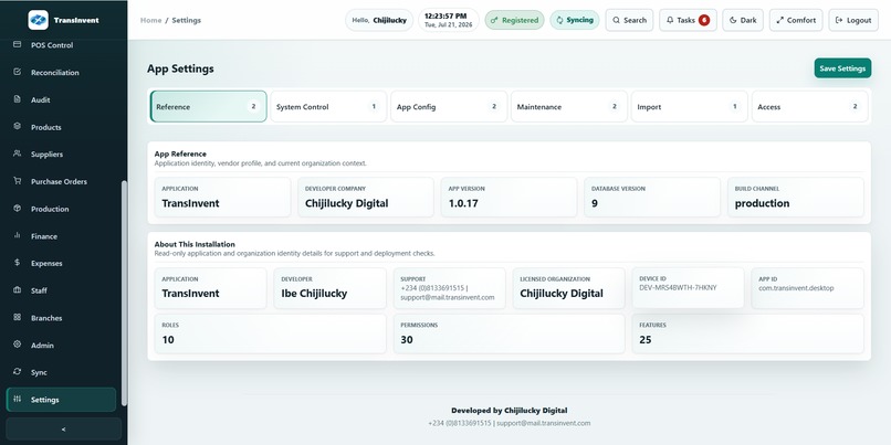 TransInvent Business Management System – screenshot 8