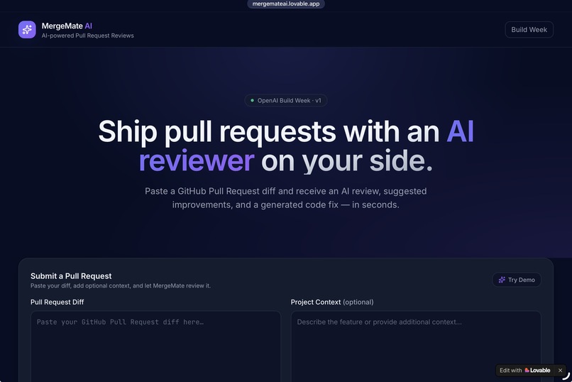 MergeMate AI – screenshot 1