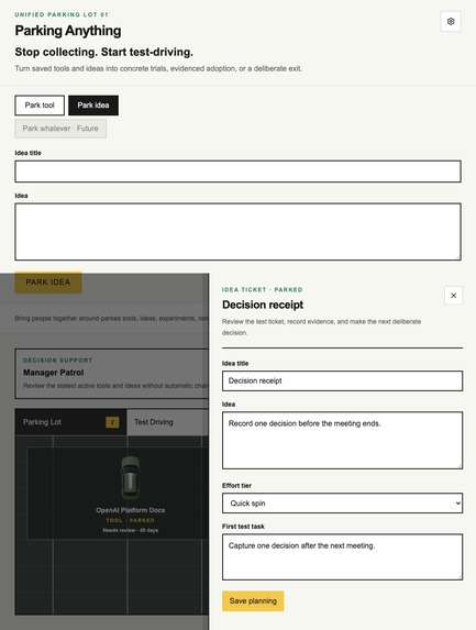 Parking anything – screenshot 2