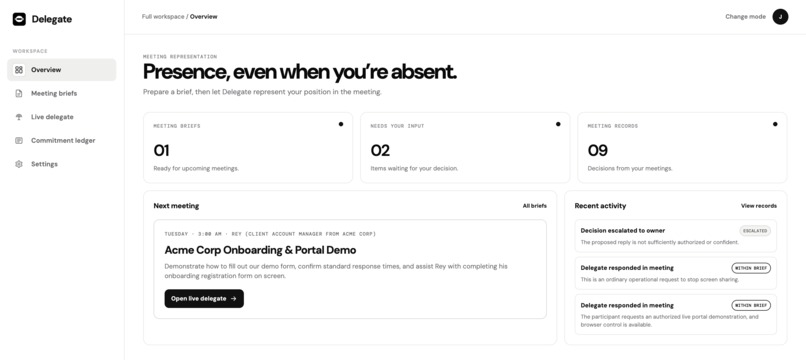 Delegate – screenshot 3