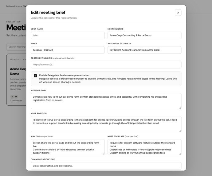 Delegate – screenshot 4