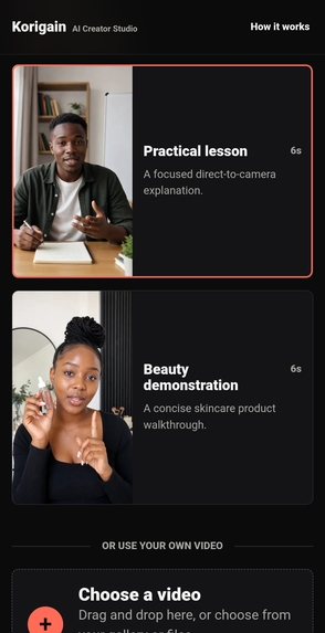 Korigain AI Creator Studio – screenshot 3