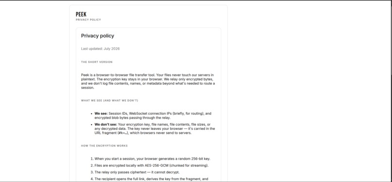Peek – screenshot 4