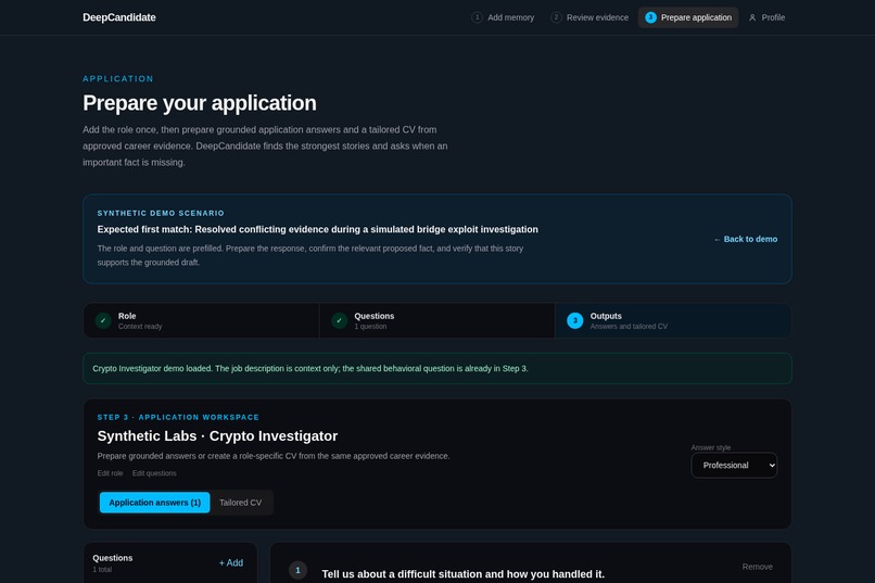 DeepCandidate – screenshot 6