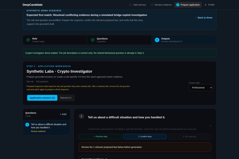DeepCandidate – screenshot 5