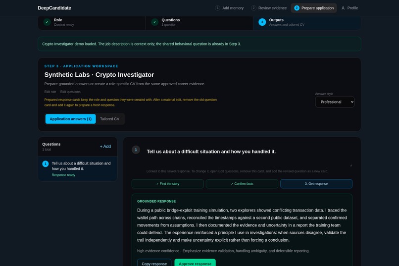 DeepCandidate – screenshot 4