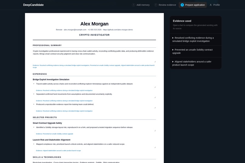 DeepCandidate – screenshot 8