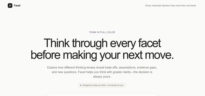 Facet – screenshot 1