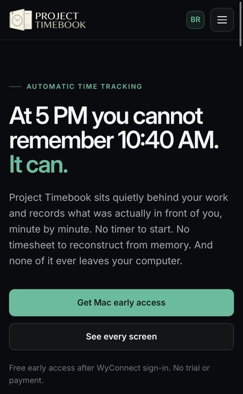 Project Timebook – screenshot 2