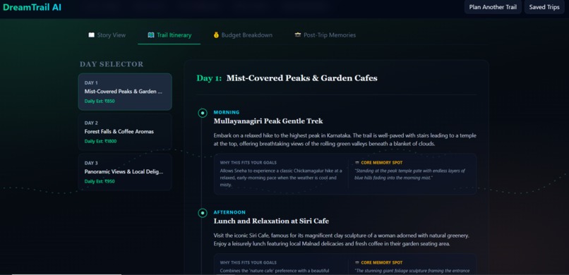 DreamTrail AI – screenshot 5
