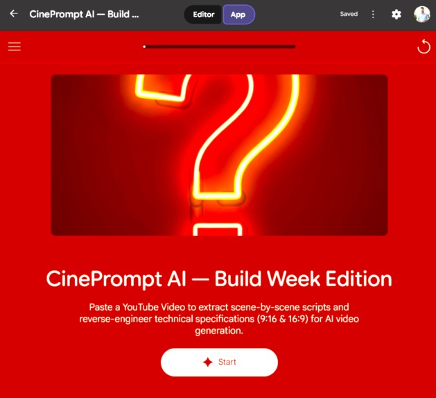 CinePrompt AI – screenshot 1